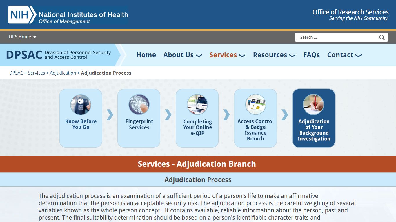 Adjudication Process - National Institutes of Health